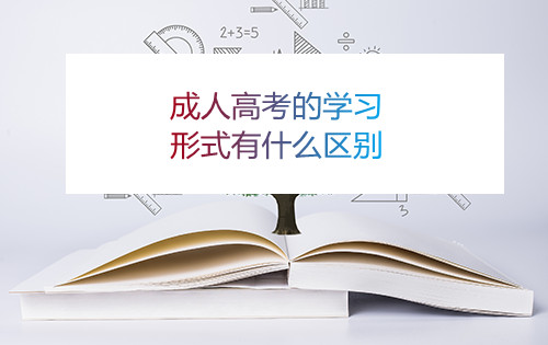 安徽成人高考的学习形式有什么区别