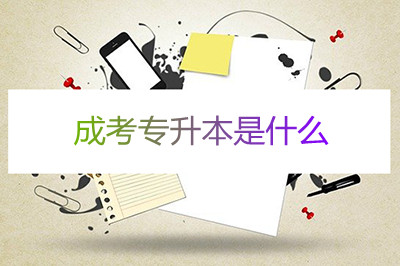 安徽成考专升本是什么