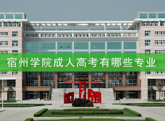 宿州学院成人高考有哪些专业？宿州学院成考热门专业推荐