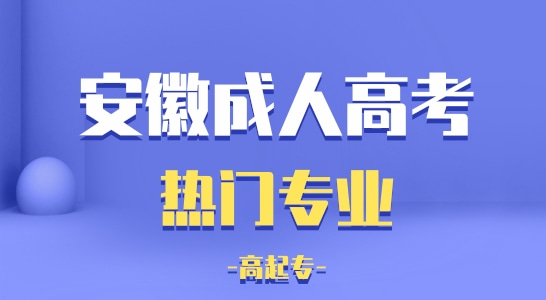 安徽成人高考高起专有哪些热门专业