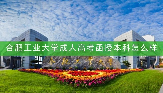 合肥工业大学成人高考函授本科怎么样