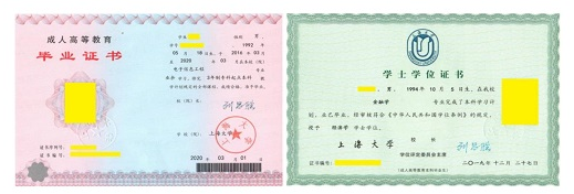 安徽成人教育毕业证书样本！（建议收藏）