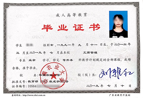 本科毕业证